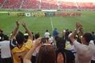 Veja fotos da chegada da torcida para ocupar as cadeiras do Est�dio Nacional de Bras�lia