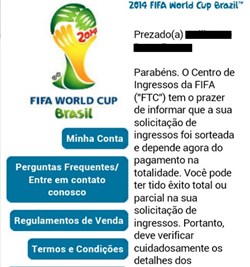Modelo de resposta da Fifa (Reprodução/Twitter)