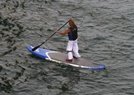 200 atletas de Bras�lia participam de torneio de stand-up paddle (Iano Andrade/CB/D.A Press)
