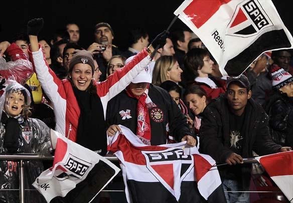 Veja imagens da semifinal da Libertadores entre S�o Paulo e Internacional no Morumbi