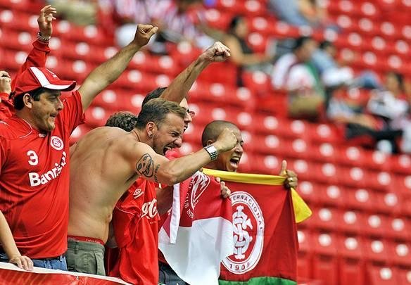 Imagens do primeiro confronto entre Inter x Chivas, no est�dio Omnilife. no M�xico