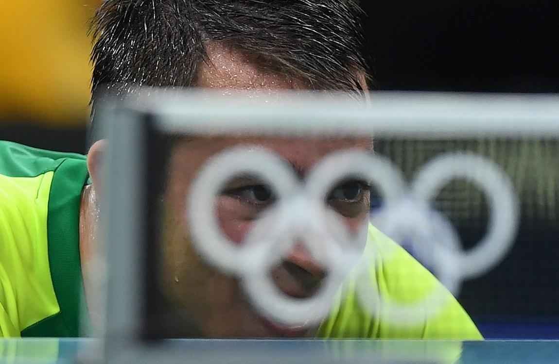 O mesatenista Hugo Calderano avanou para as oitavas de final aps vencer o sueco Par Gerell por 4 games a 1 