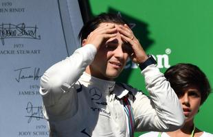 26 de novembro | Felipe Massa correu pela ltima vez no GP do Brasil de Frmula 1, em Interlagos. Ele terminou a prova na stima posio e quebrou o protocolo ao subir ao pdio para receber homenagem do filho. O pas no ter nenhum piloto na categoria em 2018.