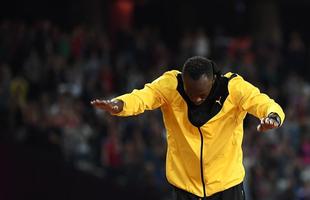 12 de agosto | Usain Bolt, o homem mais rpido do mundo, despediu-se das pistas. Na ltima prova, o revezamento 4x100m masculino no Mundial de Londres, o jamaicano sentiu cibras e no conseguiu cruzar a linha de chegada. O Raio tem oito medalhas olmpicas de ouro.