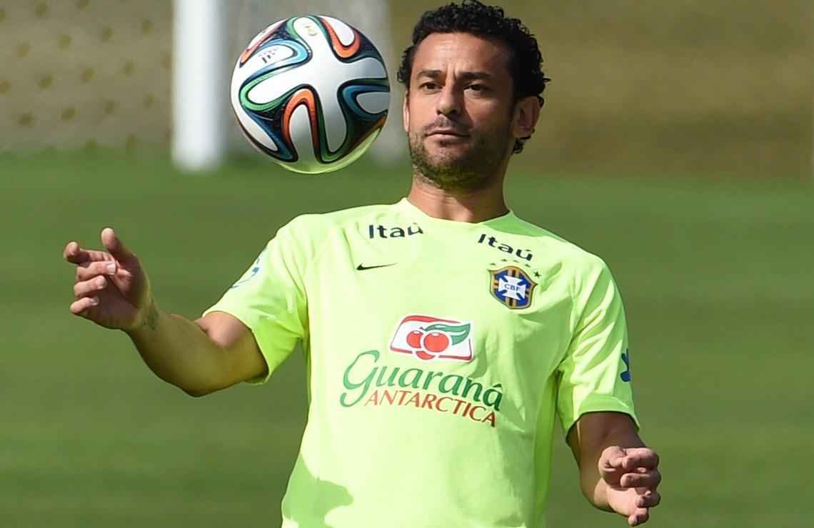 Fred, atacante do Brasil 