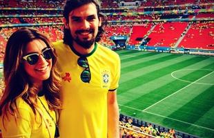 Fernanda Paes Leme com o irmo Alexandre Paes Leme