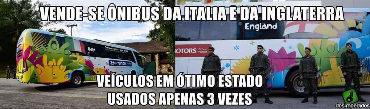 A Inglaterra, outra eliminada do grupo da Itlia, no escapou das brincadeiras