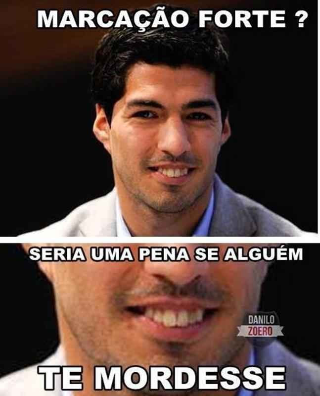 A mordida de Surez ficou famosa entre os internautas