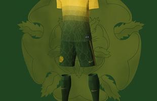 O uniforme verde e amarelo dos Tyrell, com o lema 'Crescendo fortes'