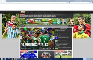 Jornal mexicano Estadio, especializado em esportes, destaca os ltimos 10 minutos do jogo que foram decisivos para o Mxico no seguir no Mundial.