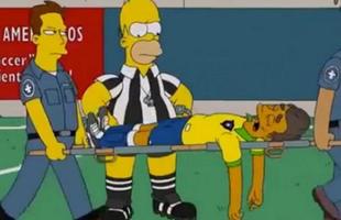 At os Simpsons apareceram nas redes sociais 'prevendo' a sada de Neymar, que se machucou