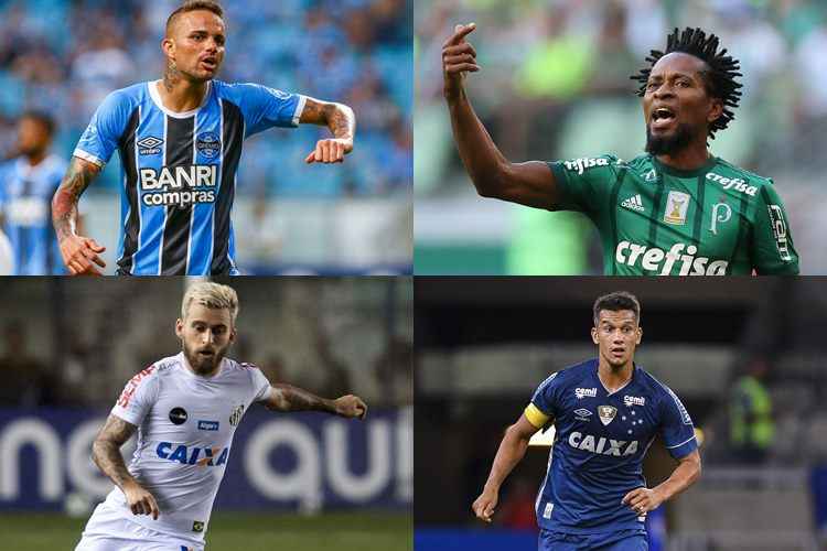Lucas Uebel/Grmio - Cesar Greco/Palmeiras - Washington Alves/Light Press - Ivan Storti/Santos