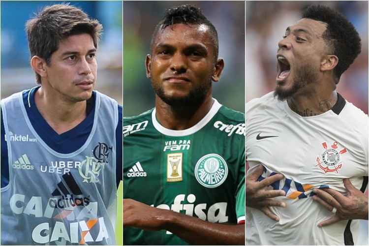 Gilvan de Souza/Flamengo, Cesar Greco/Ag Palmeiras/Divulgao e Daniel Augsuto Jr/Ag. Corinhians