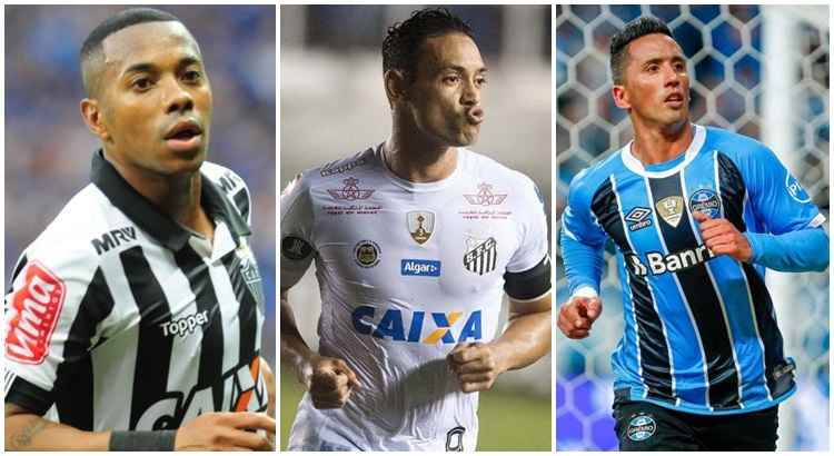 Gladyston Rodrigues/EM/D.A Press, Ivan Storti/Santos FC e Lucas Uebel/Grmio FBPA