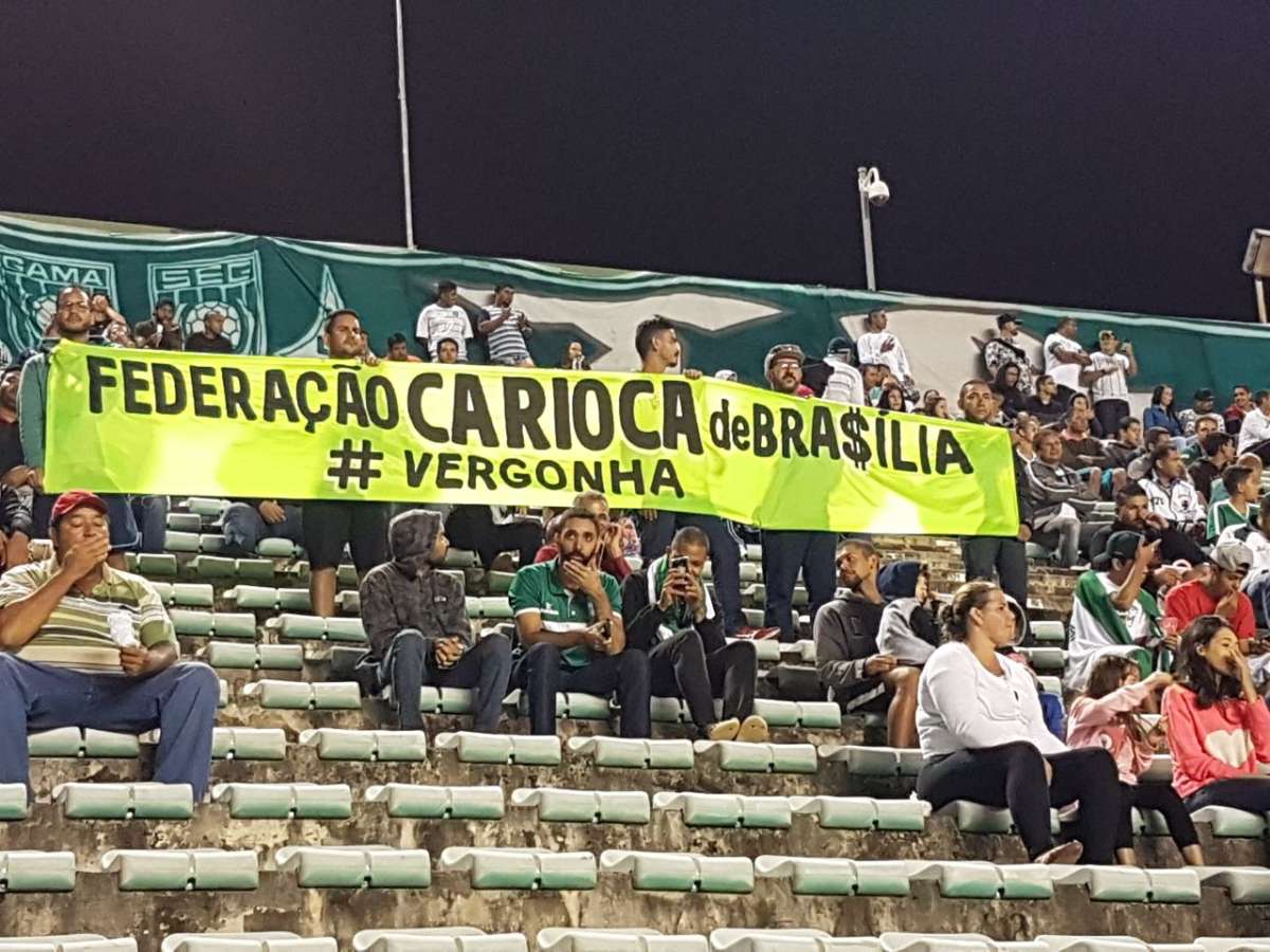 Alviverde goleia o Samambaia, assume o segundo lugar e torcida protesta contra jogos do Campeonato Carioca em Brasília