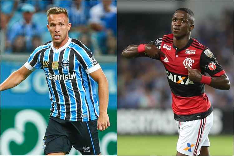 Lucas Uebel/Grmio e Gilvan de Souza/Flamengo